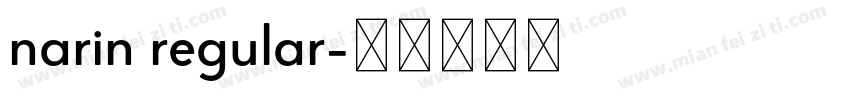 narin regular字体转换